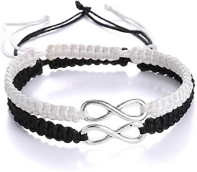 Infinity Couple Bracelets Adjustable Braided Bracelet
