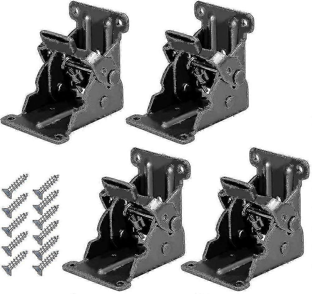 4 Pcs Folding Brackets  090 Degree Lock Extension Support for Table and Bed Legs
