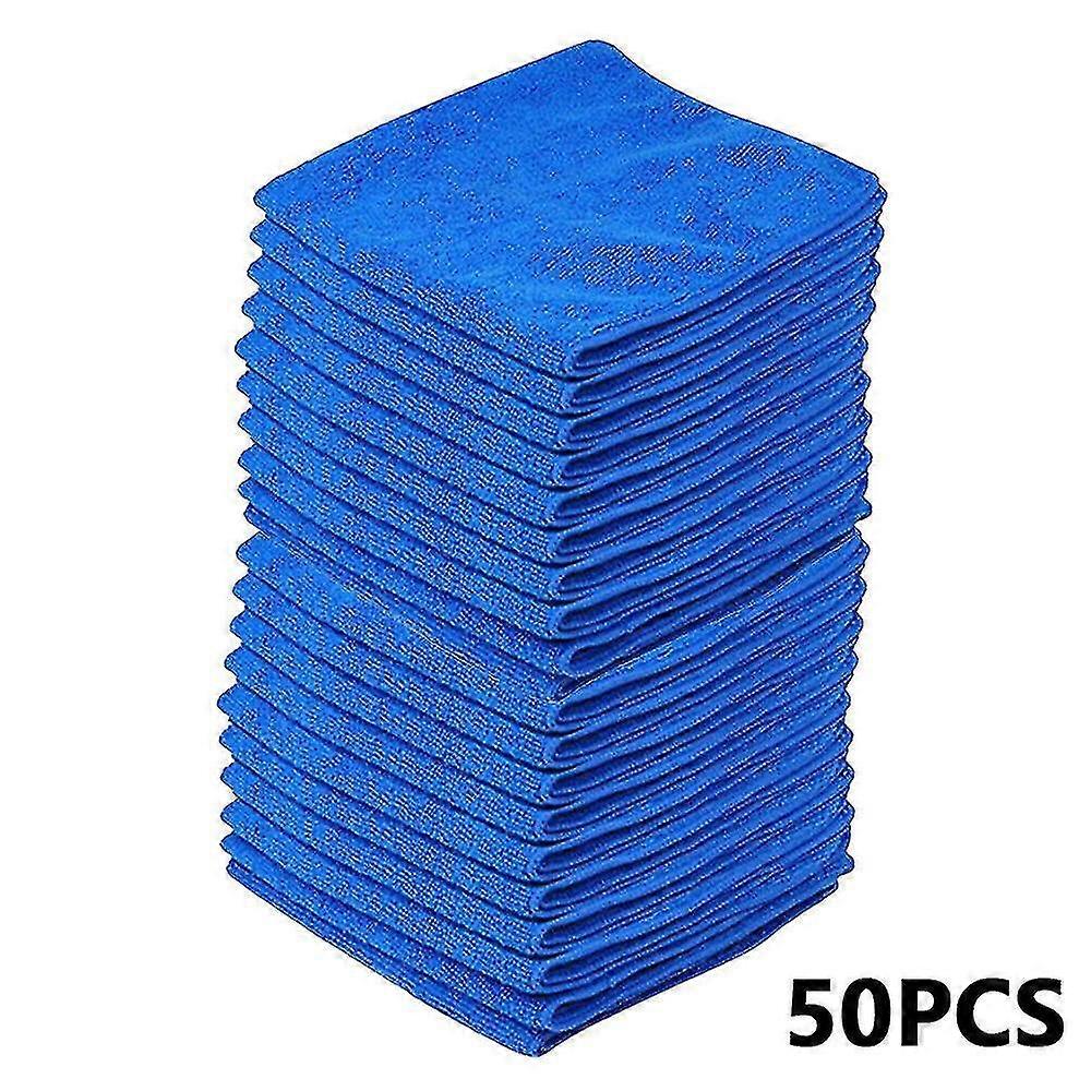 50pcs Microfibre Cleaning Auto Car Soft Cloths Wash Towel Duster-1