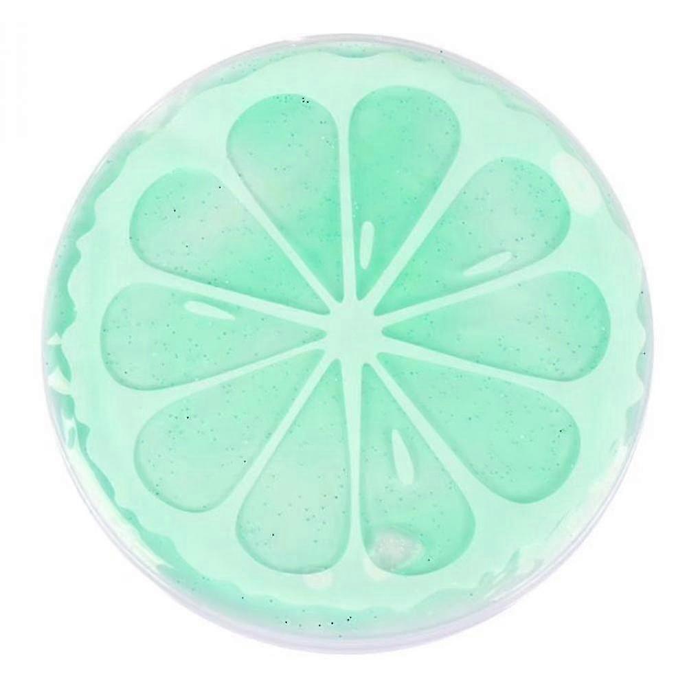 Transparent Fruit Cooling Pad, Round Gel Ice Pad, Multifunctional Cooling Pad(green)