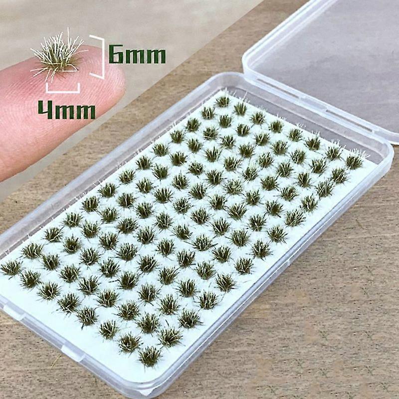 104PCS/Boxed Mini Grass Tuft Artificial Grass Cluster Modeling Simulation Static Grass Tuft Micro Landscape Decoration Material   Dexterity Games