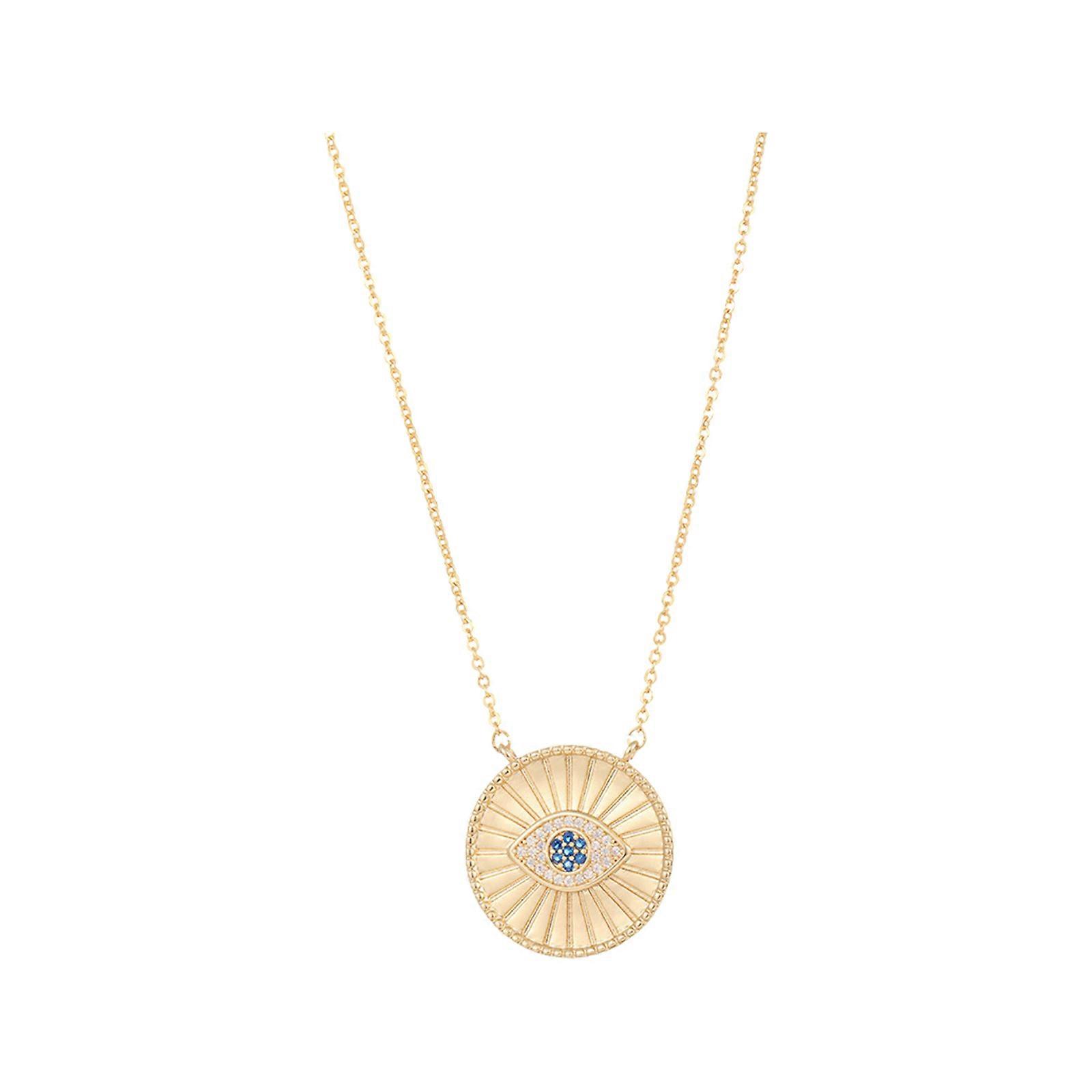 High-quality Zinc Alloy Turkish Evil Eye Blue Eye Pendant Necklace Women Jewelry,100% New