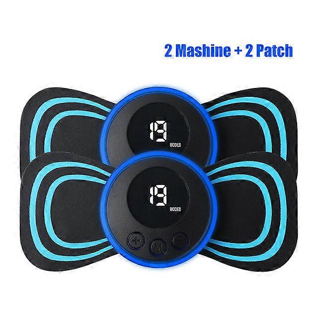 Rechargeable EMS Neck Stretcher Electric Back Massagers 8 Mode Body Cervical Massagers Patch Pulse Muscle Stimulator Relief Pain