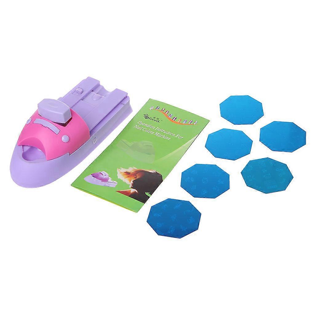 Nail Art Printer Easy Printing Pattern Stamp Manucure Machine Stamper Tool Set