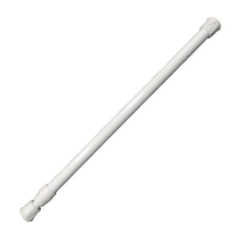 Set of 3 Extendable Rod Without Drilling, Metal Self-Locking Rod, Extendable Clamp Rod, Length 55-90 cm, White