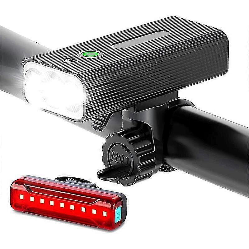 Bike Front And Rear Light Set,usb Rechargeable Bicycle Lights