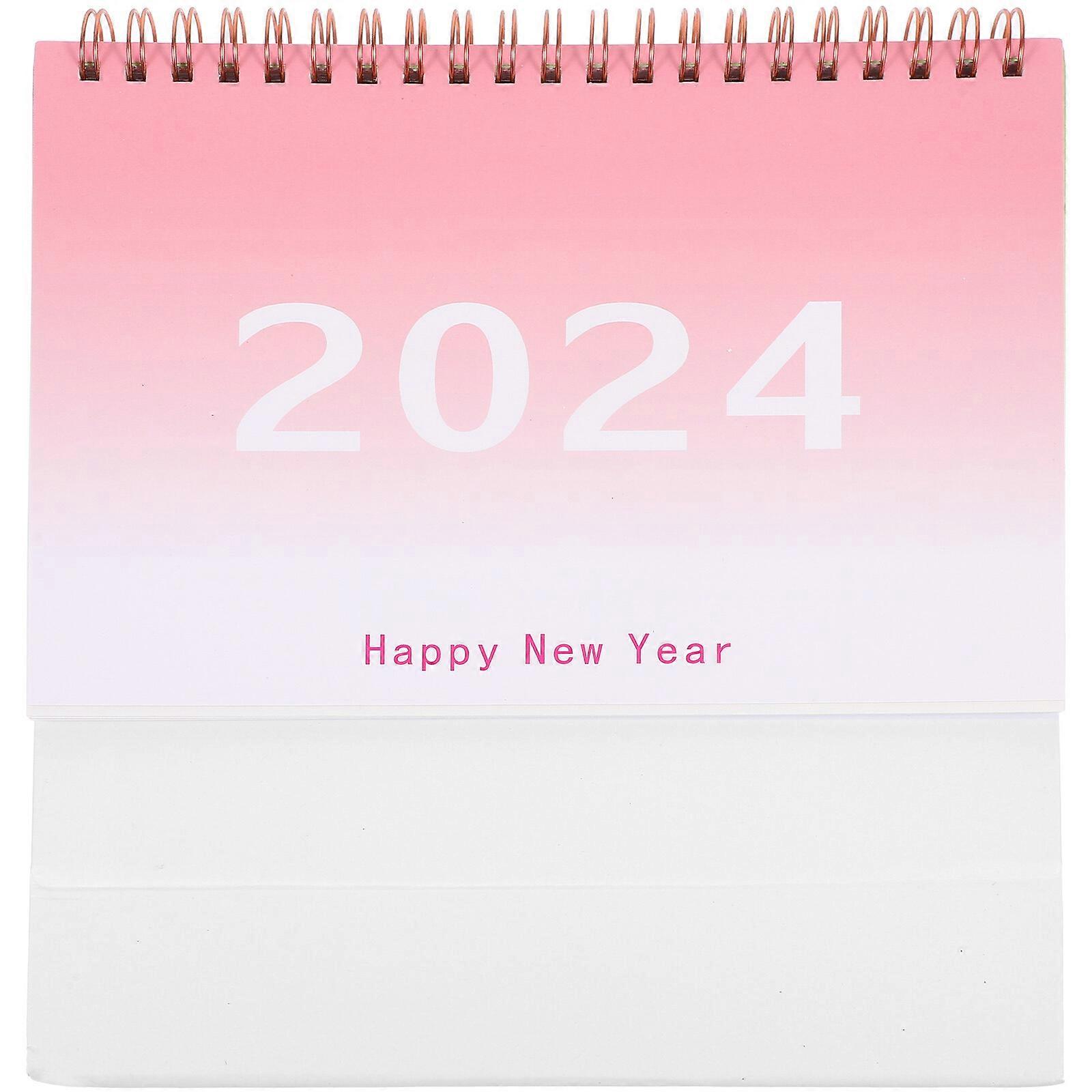 Desk Calendar 2024 Desk Calendar Ornament Stand Up Flip Calendar Decor Desktop Calendar