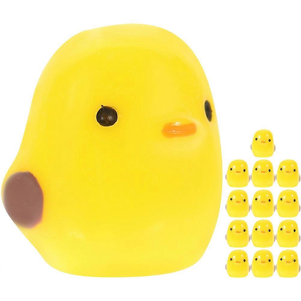 15 pcs Mini Chick Car Dashboard Decor Cute Mini Chick Decoration Rearview Mirror Mini Chick Car Ornament