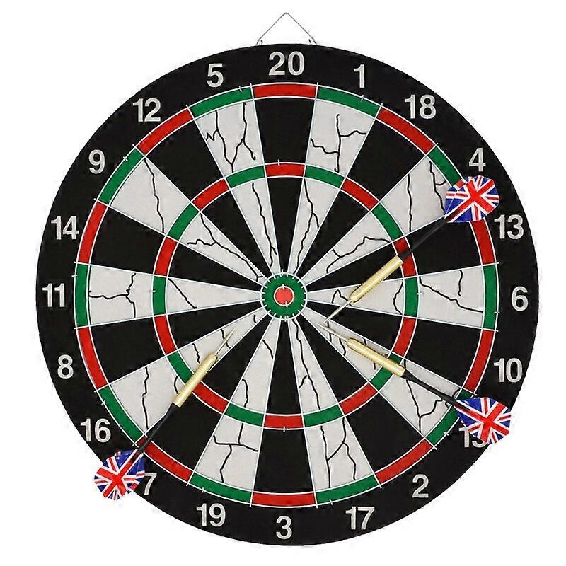 36CM Professional Double-sided Flocking Dart Board Steel Tipped Darts Competition KTV Entertainment and Leisure with 6 DartsDart Backboards