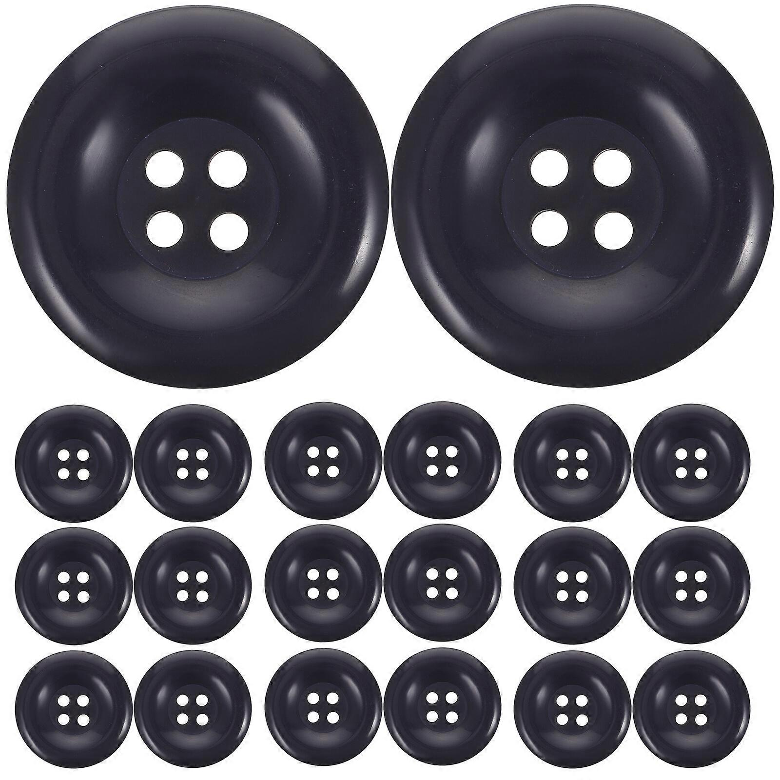 50pcs Clothes Buttons Suit Buttons Wind Coat Sewing Buttons Coat Clothes Buttons Navy Blue Buttons