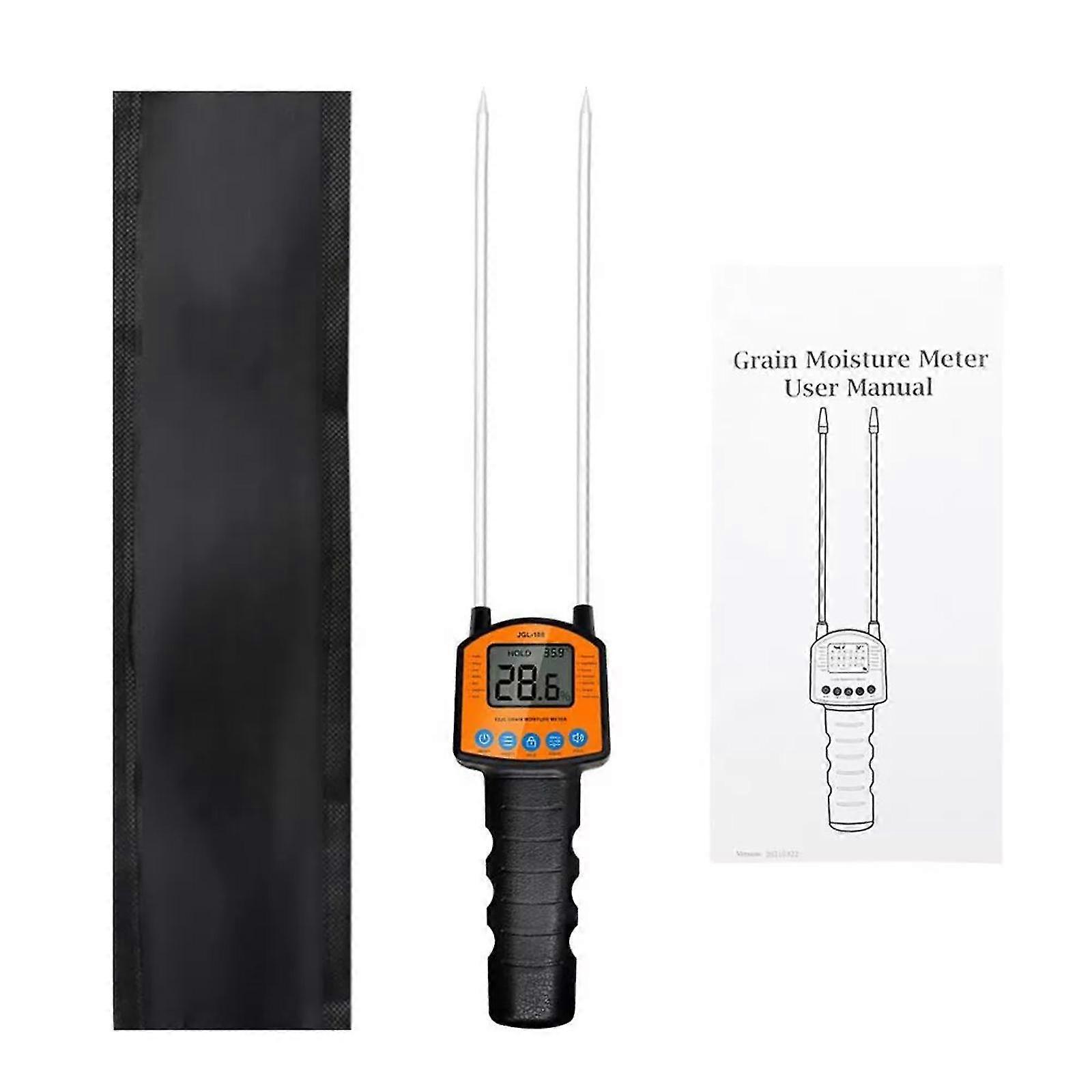 Portable LCD Moisture Tester Grain Moisture Meter Humidity Dual Sensor backlight