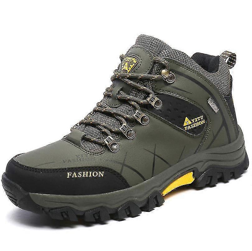 Herren Wanderschuhe Wasserdichtes Veloursleder Wandern Atmungsaktive Stiefel für Männer