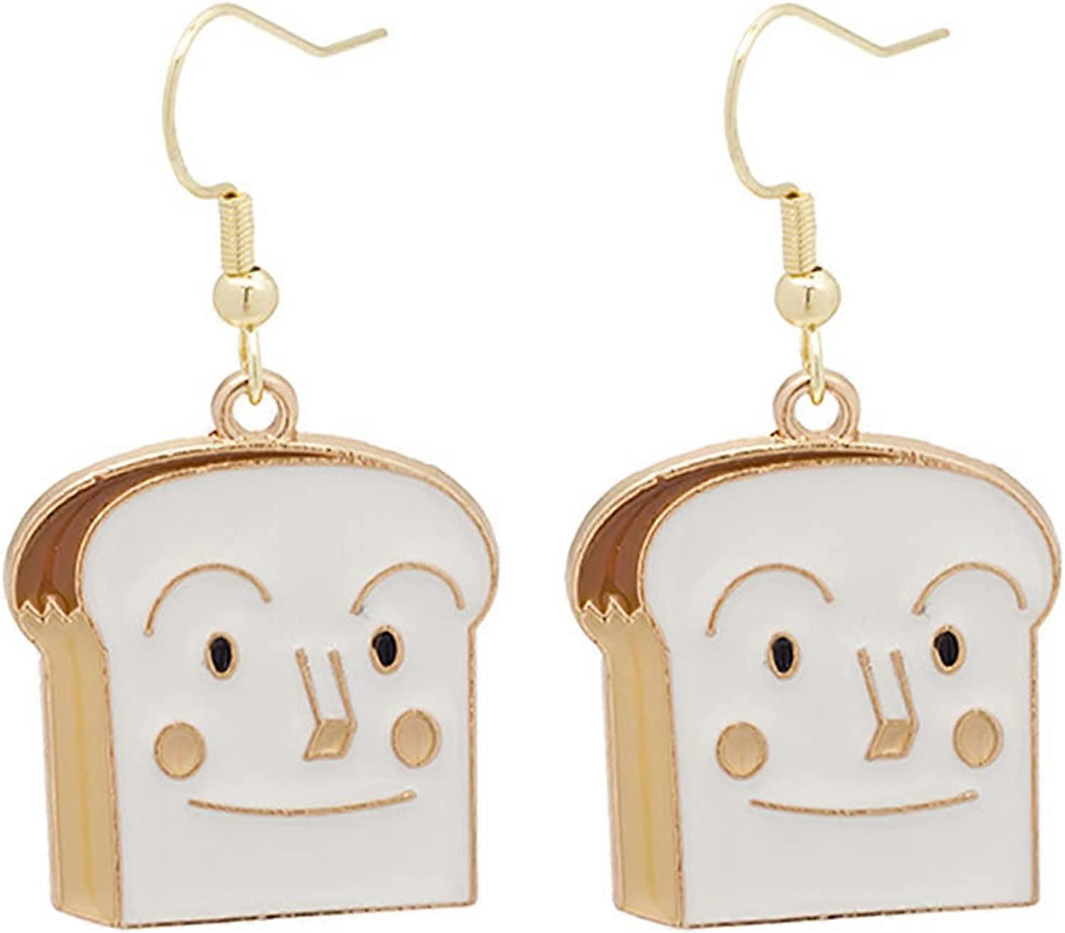 Créatif fait à la main Mini Simulation Alimentaire Toast Dangle Boucles D’oreilles Pour Femmes Mignon Pain Goutte Boucles D’oreilles Drôle Bijoux Cadeau Mini Simulation Alimentaire Toast Dangle E