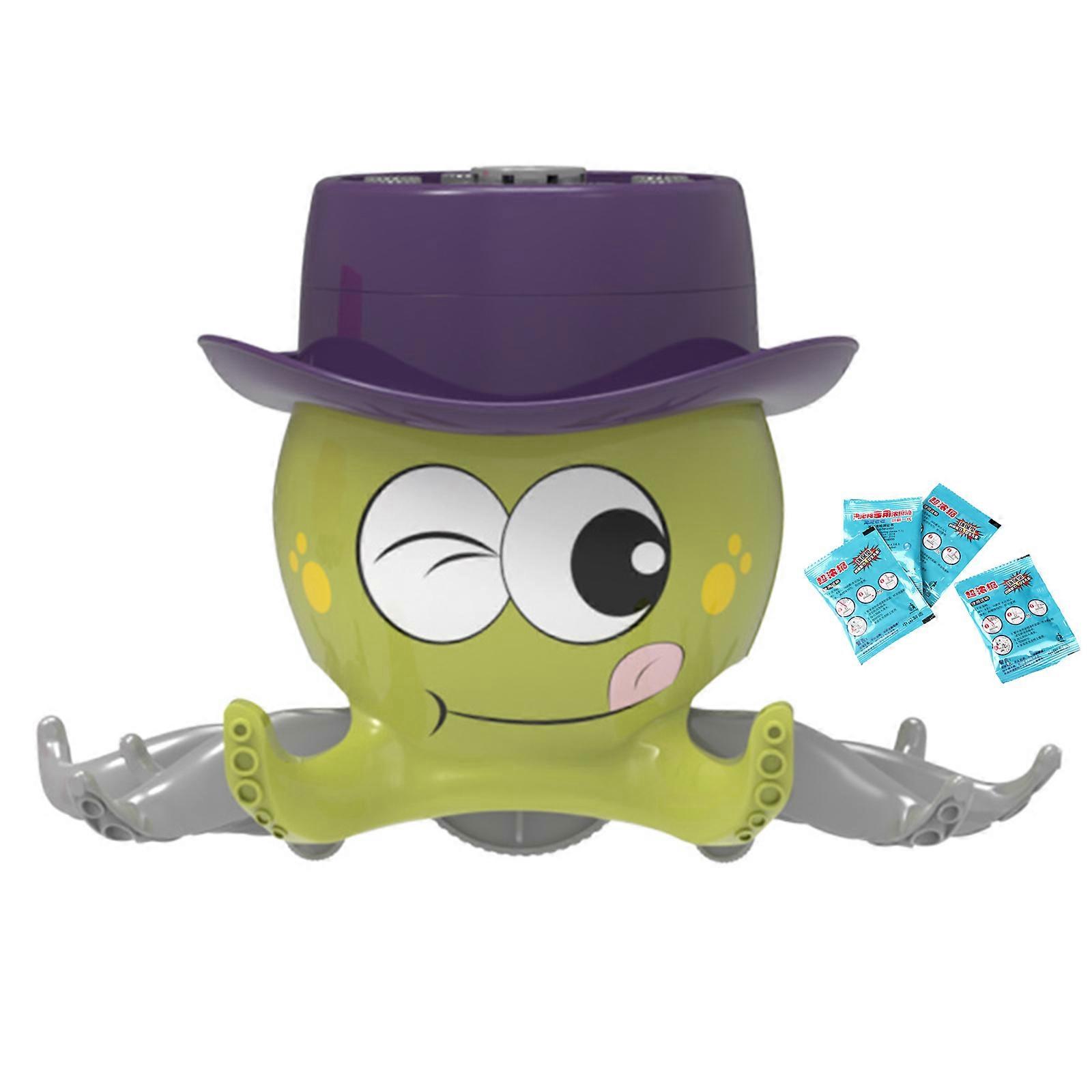 Octopus Bubble Machine Battery Automatic Bubble Blower Portable Bubble Maker