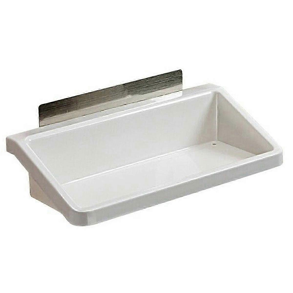 Plastic Suction Cup Bathroom Kitchen Storage Rack Organizer Wall Shower Shelf