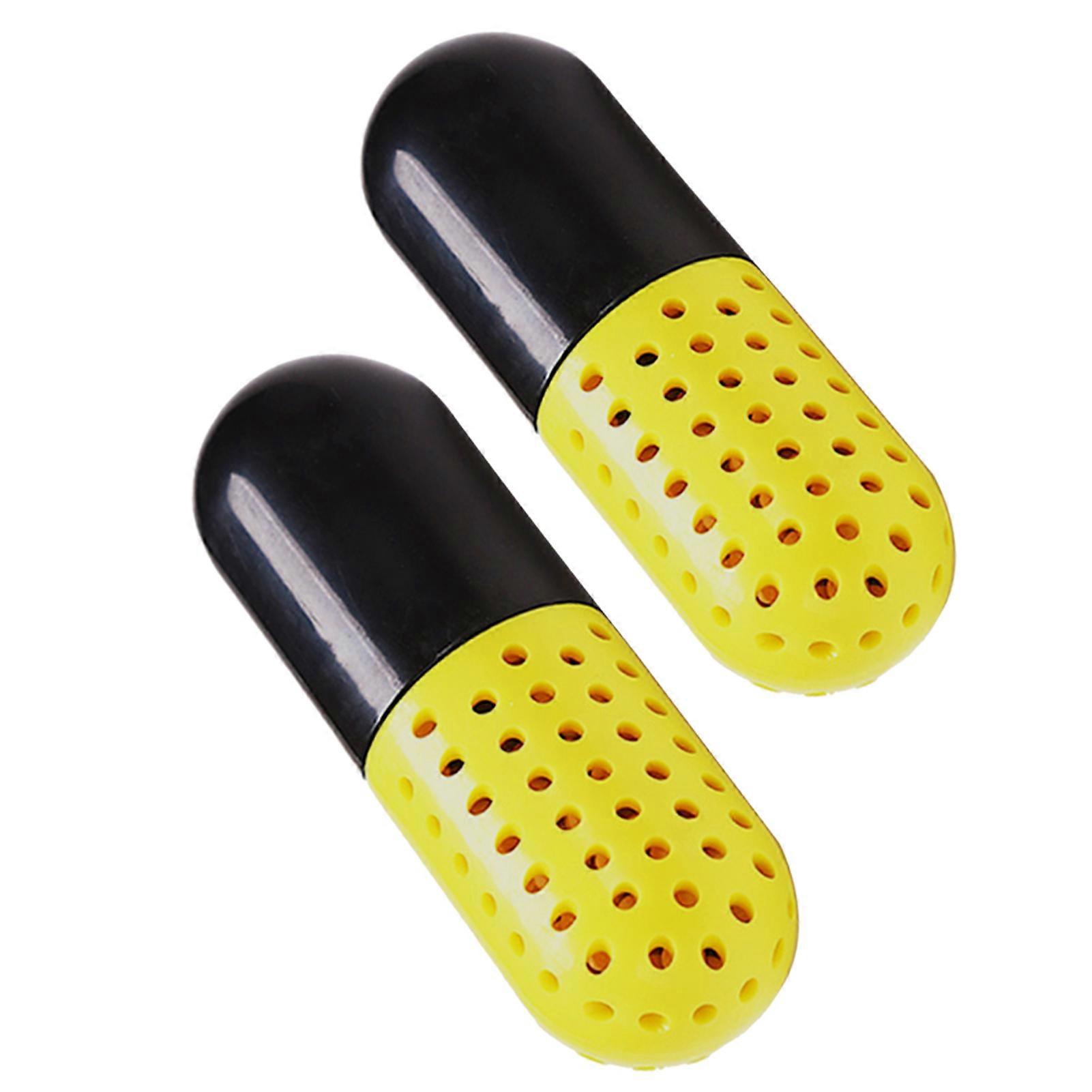 2 Pcs Déodorant Capsule Forme Réutilisable ABS Chaussures Odeur Remover pour Baskets
