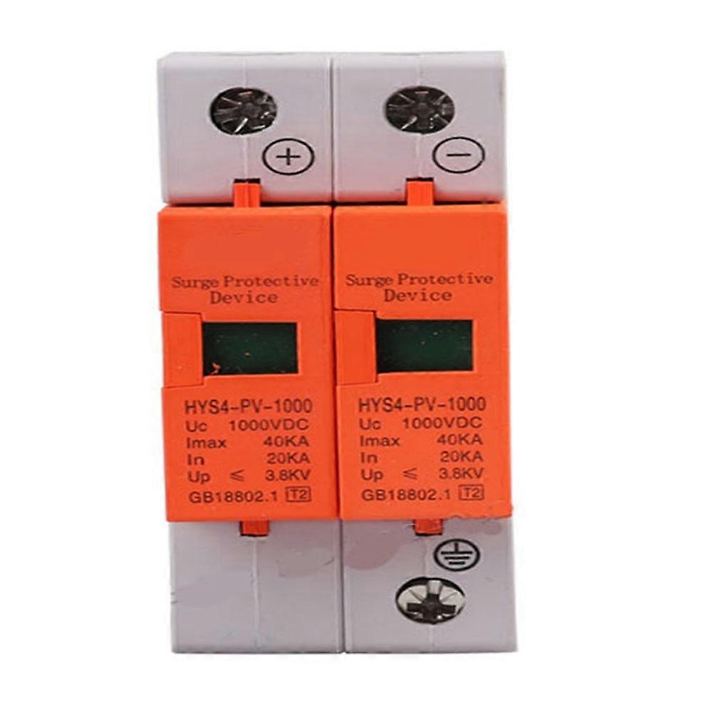 DC 1000V 20KA~40KA 2P 2 pole SPD House DC Surge Protector Protective Low-voltage Arrester Device DC SPD Surge Protection Device