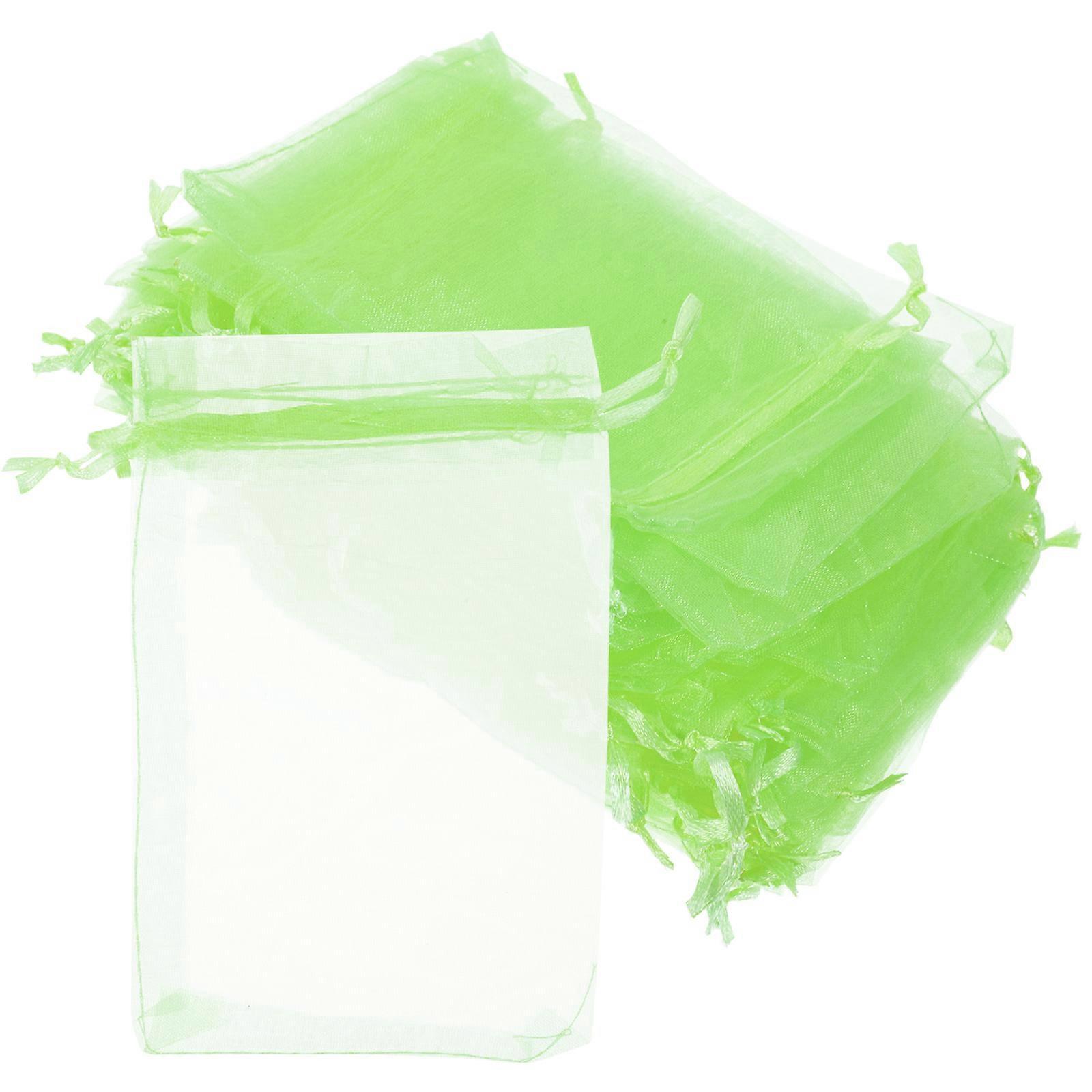 100Pcs Fruit Protection Bags Fruit Protective Netting Bag Garden Drawstring Netting Bags
