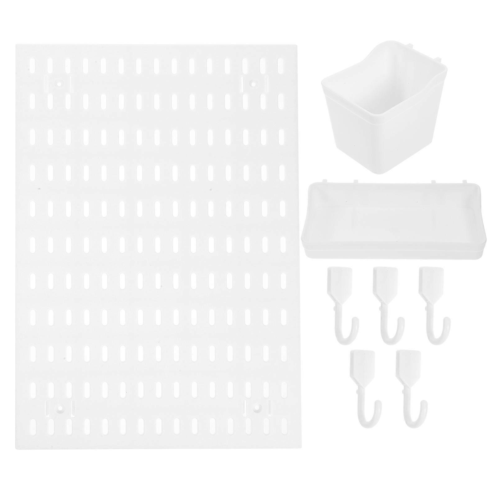 1 Set Pegboard Combination Kit Kitchen Wall Mounts Organizer Punch Free Pegboard Wall Rack for Utensils
