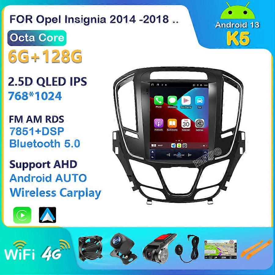 for Buick Regal for Opel Insignia 2014-2018 2din Car Radio Tesla Vertical Screen Multimedia Player Navigation GPS