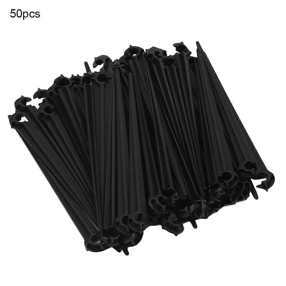 50Pcs Plastic Hook Fixed Stems Support Holder for 4/7 Drip Irrigation Water Hose JIKAIX
