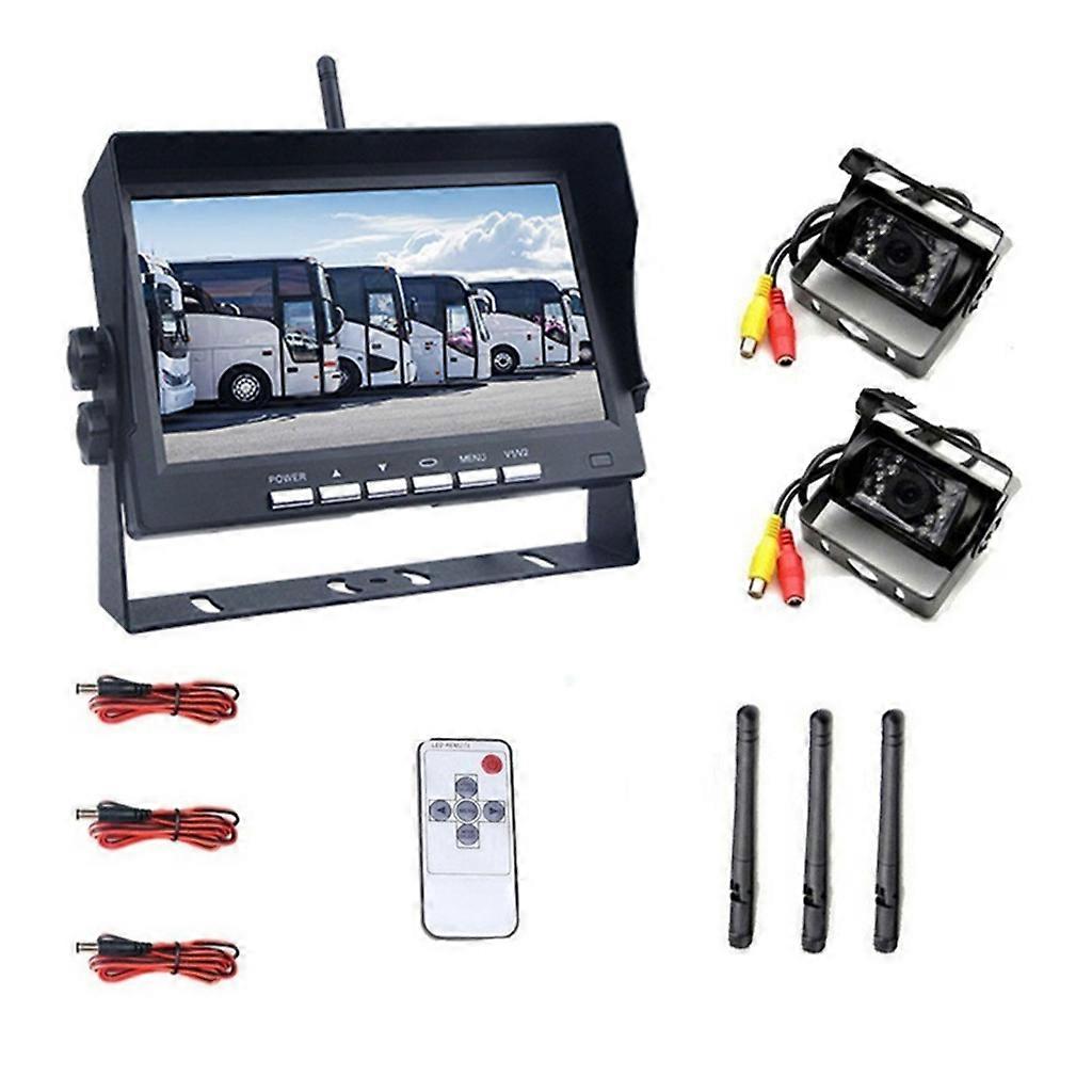 7 Inch Wireless Screen Night-Vision Reverse Excavator Monitors Reversing Camera