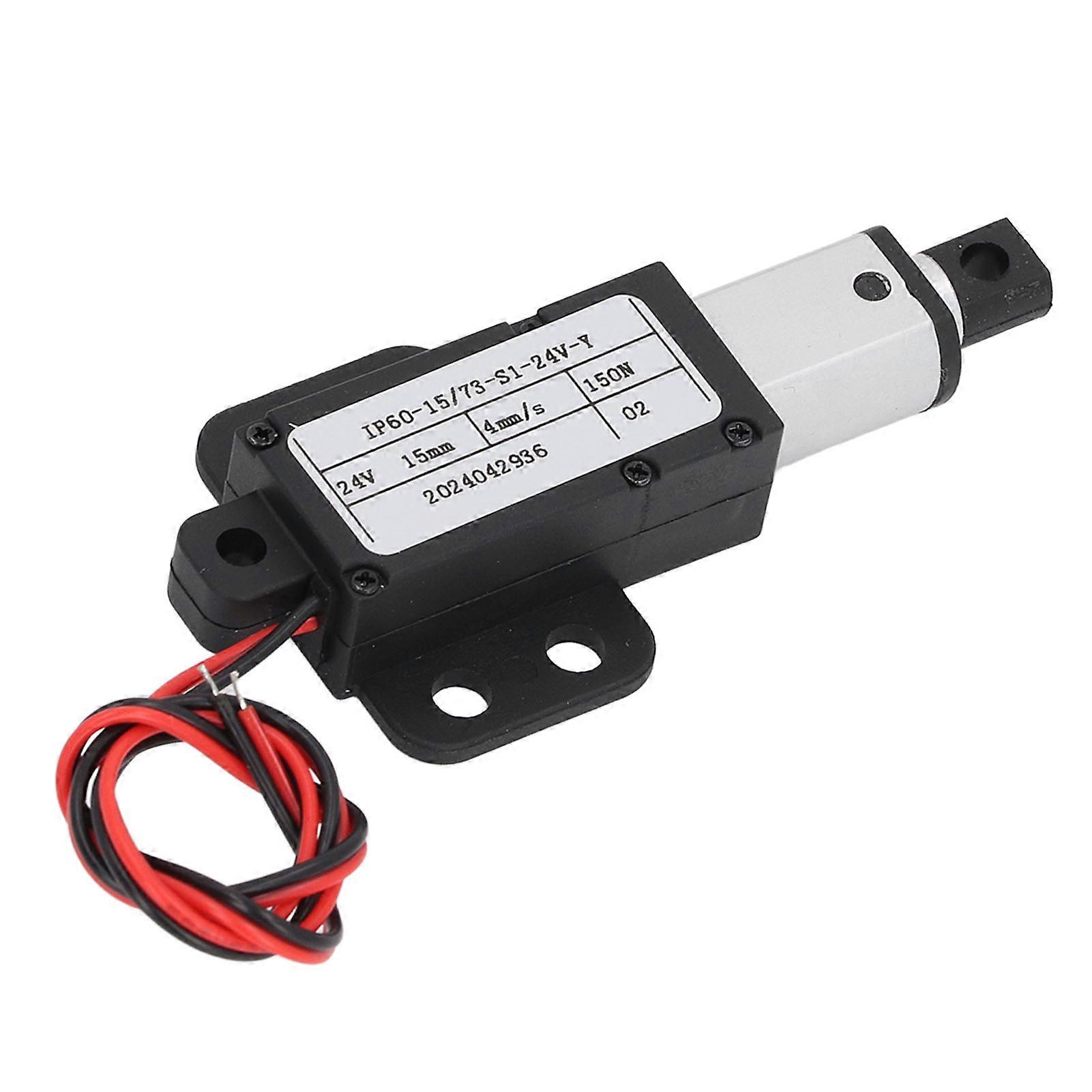 Mini Electric Linear Actuator 15mm Stroke 150N Thrust 4mm/s Speed Small Linear Motion Actuator with Limit Switch DC24V