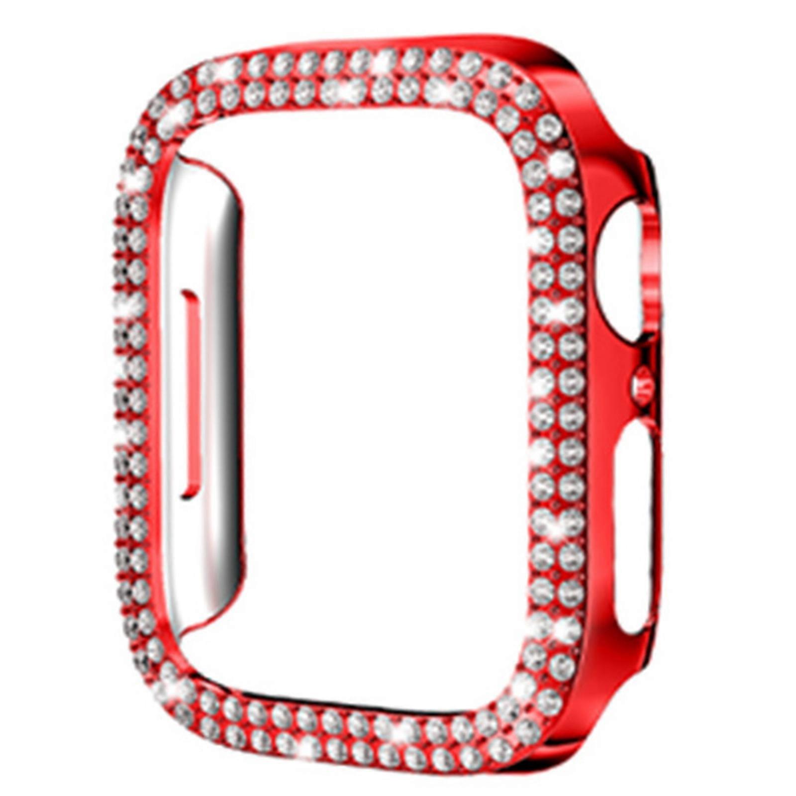 PC for Shell Scratch Proof for Case Watch Cover Diamond Bezel for Apple Watch7 4