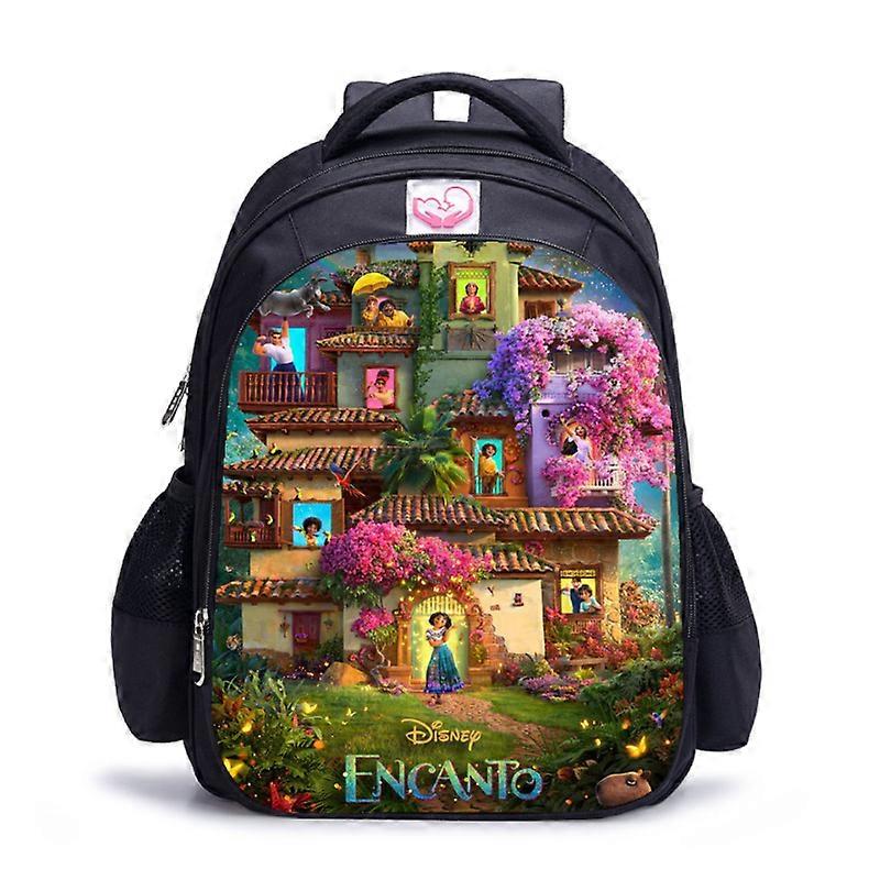 Encanto School Bag Pattern Print Double Layer Children's School Bag 13"/15.4"/16.5"