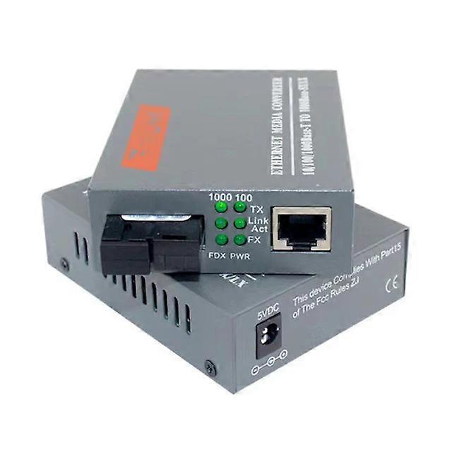 Htb-gs03-ab 1 Pair Gigabit Conversion Media 10/100/1000 Mbps Single Mode Fiber Unique Sc Port 5 Km External