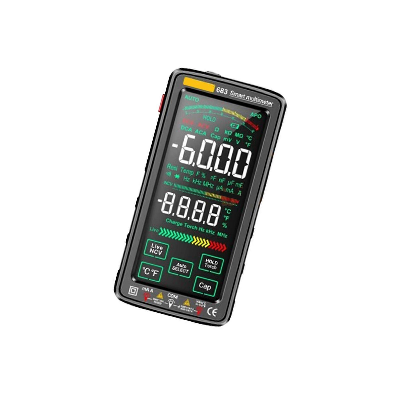 683 6000-Counts Multimeter Large Screen Digital Multimeter Burn-Proof