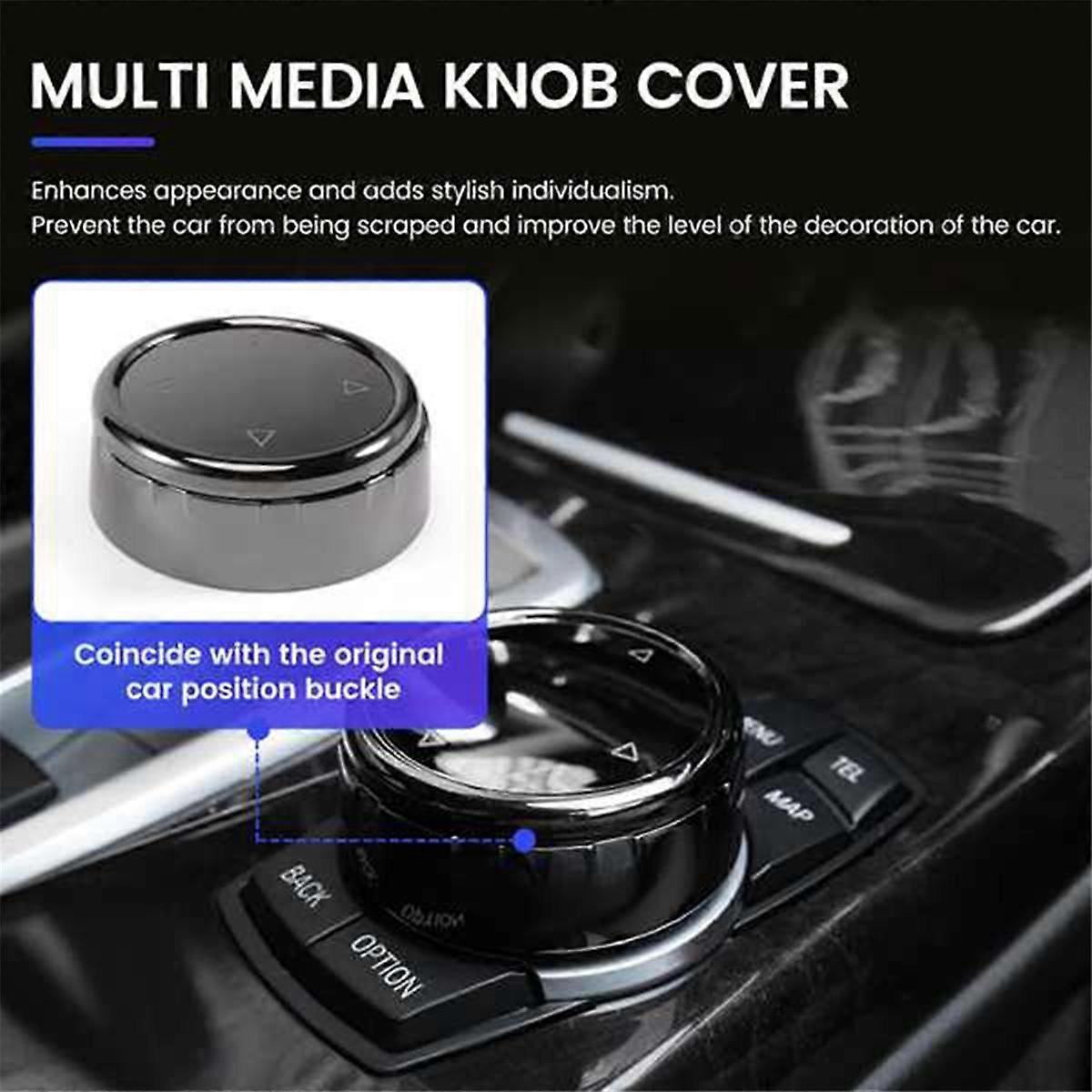 Für IDrive Auto Multimedia Button Cover Trim Knopf Aufkleber für F10 F18 F07 F20 F06 F12 F30 F01 F02 F25 F26