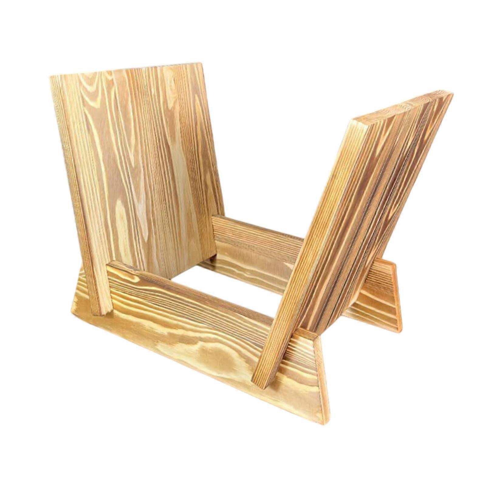 Wooden Desktop Book Stand Practical Records Storage Rack for Cd