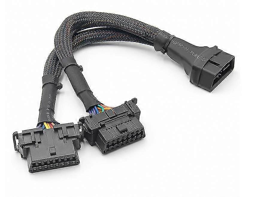 1 In 2 Converted Cable Obd2 Flat Extension Cable With 16pin Connected