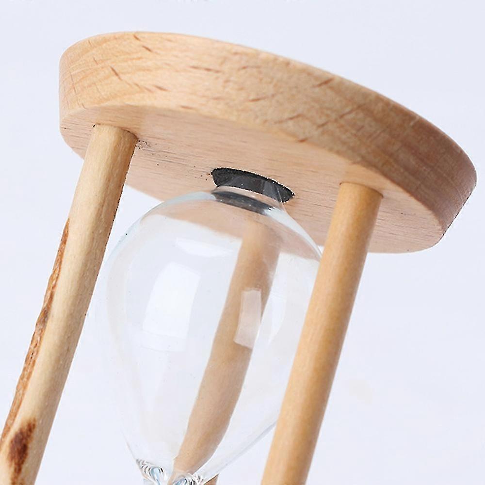 Hourglass Sand Timer 3 Minutes Sand Clock Round Watch Wood Timer