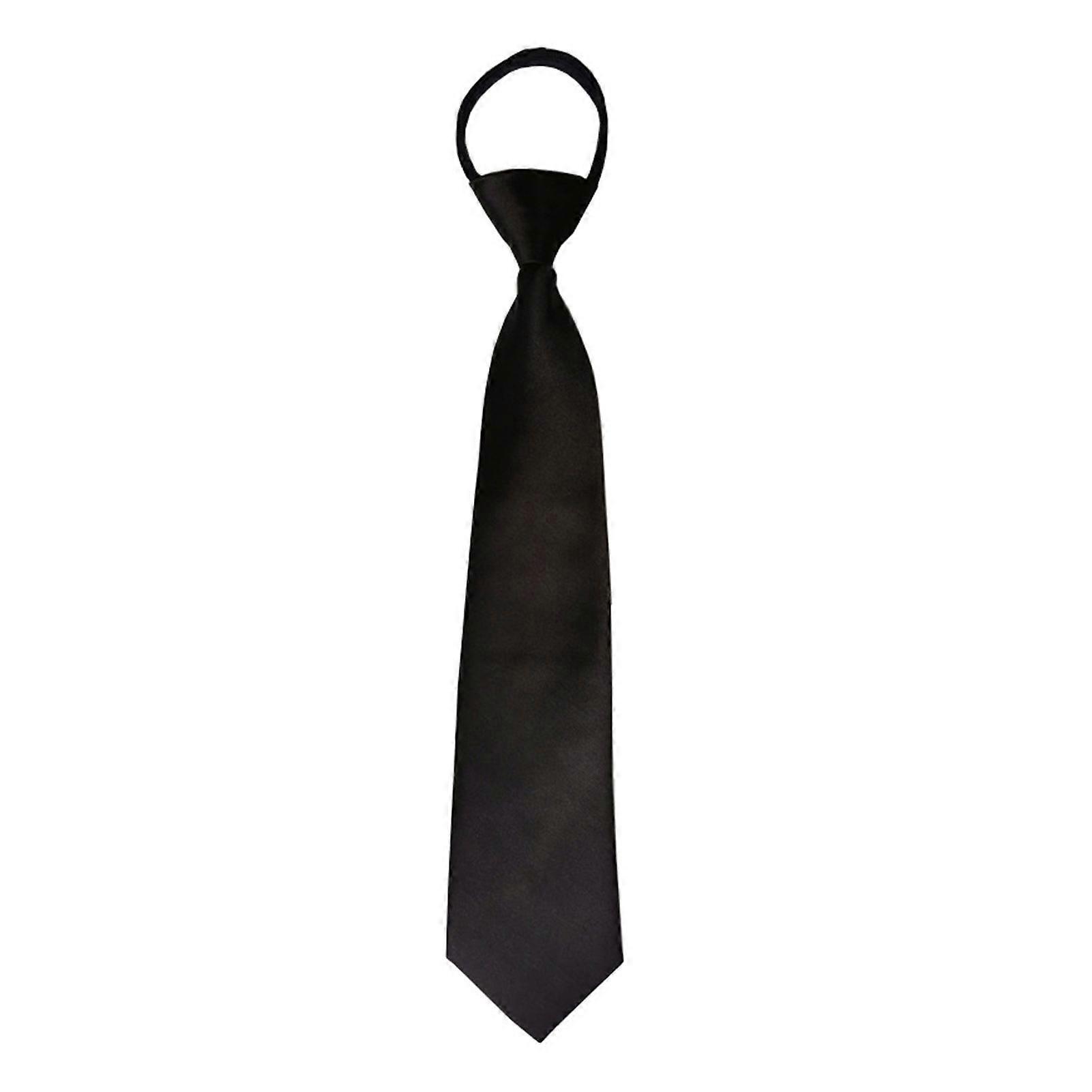Women Neck Tie Zipper Closure Adjustable Easy Wear Necktie Business Wedding Party Formal Necktie Garment Accessories