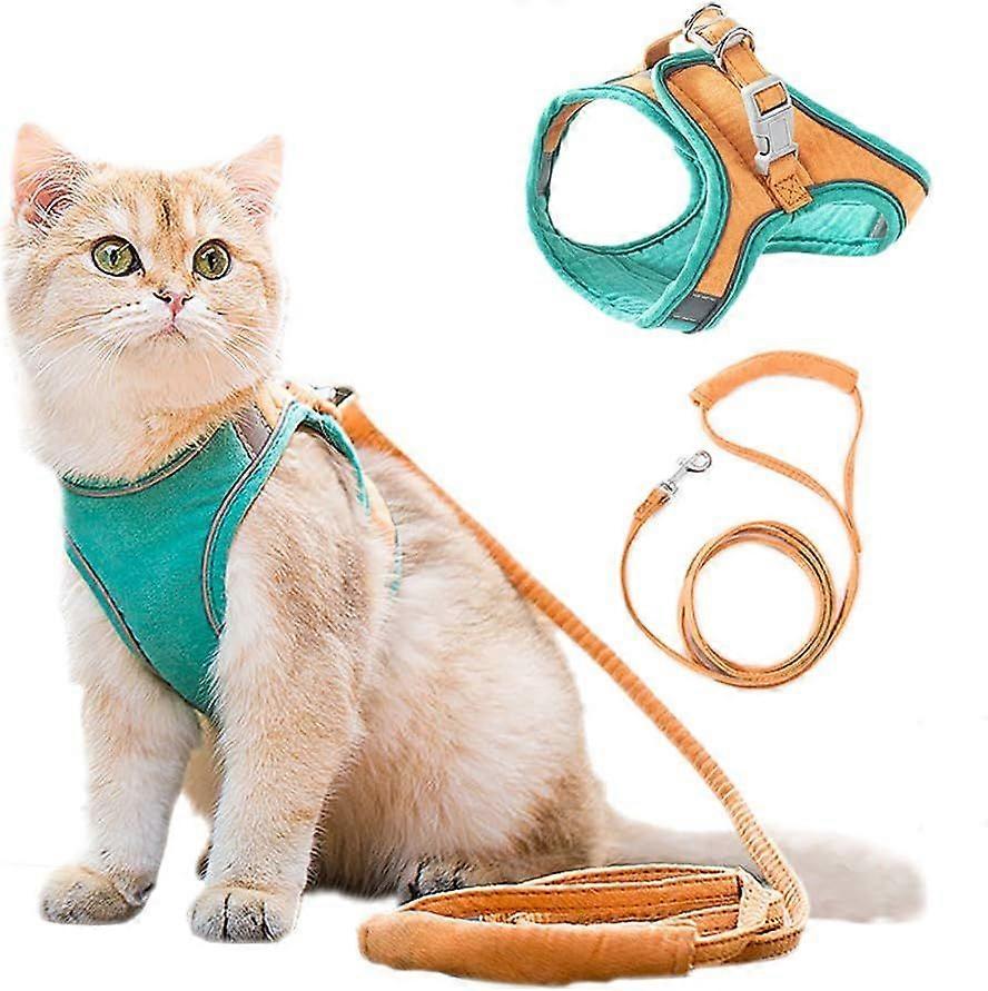 Cat Vest Harness and Leash Set, Luminous Escape-Proof Cat Vest - Harness and Leash Set