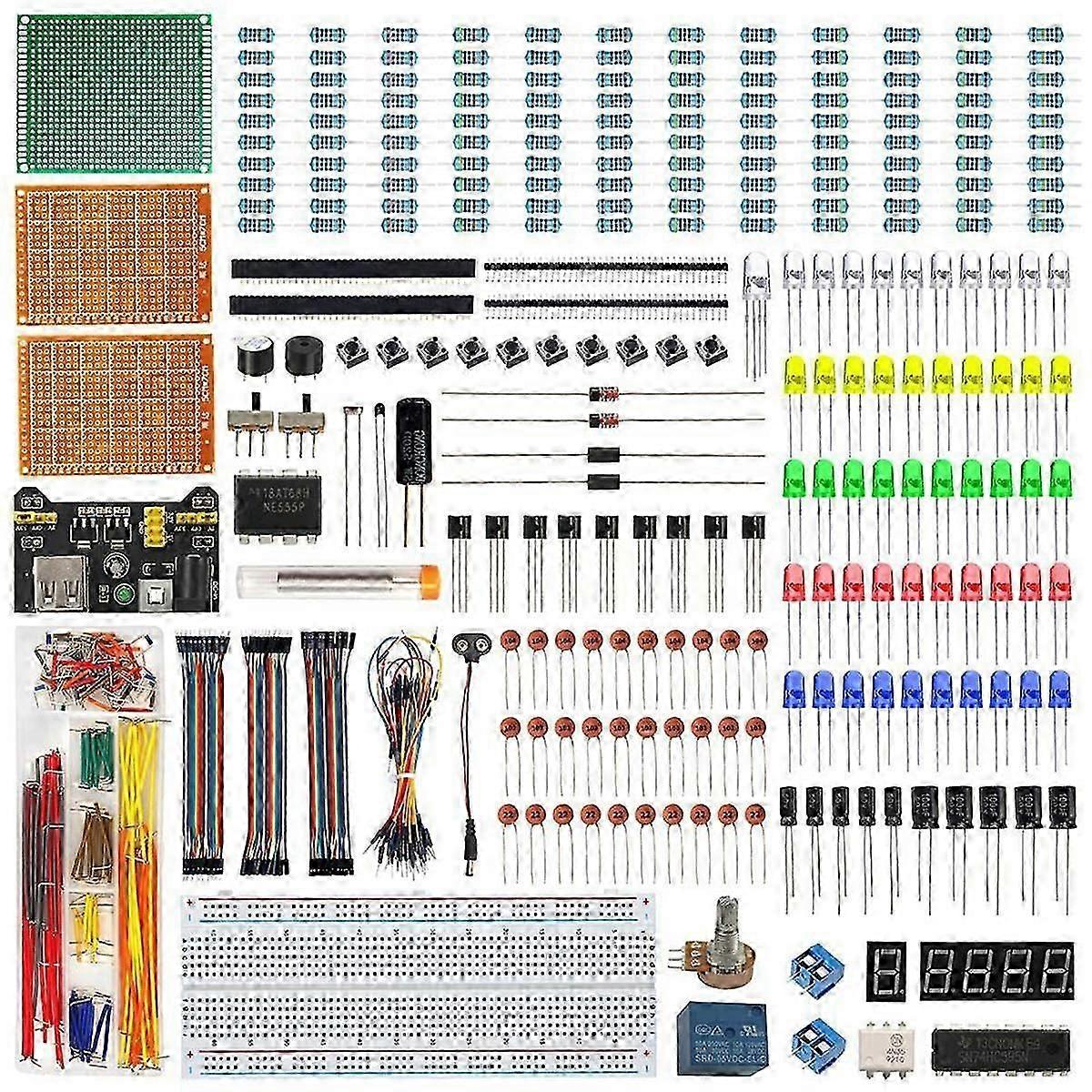 Esp32/esp8266 Electronie Components Kit Fun Diy Kit With Power Supply Module Breadboard For R3