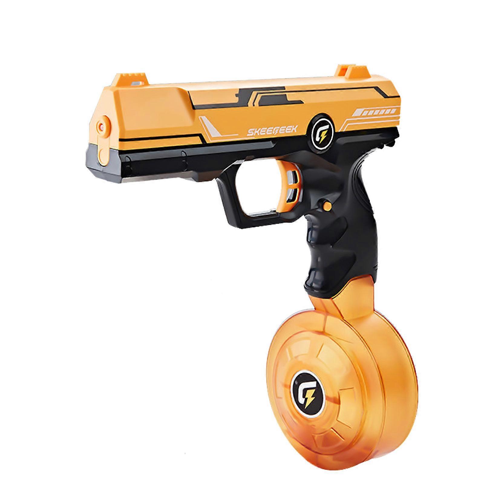 Pistolet à eau électrique jaune avec tir automatique puissant