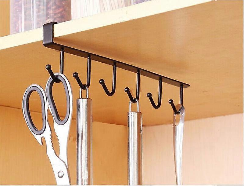 Kitchen Hanging Storage Rack - Cupboard Organizer  Hook Hanger