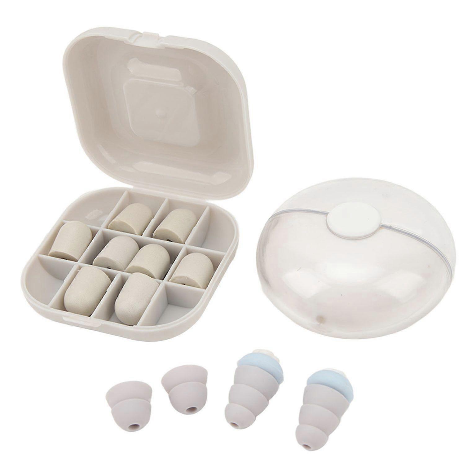 Silicone Sleeping Ear Plugs - 1 Pair for Comfortable Sleep