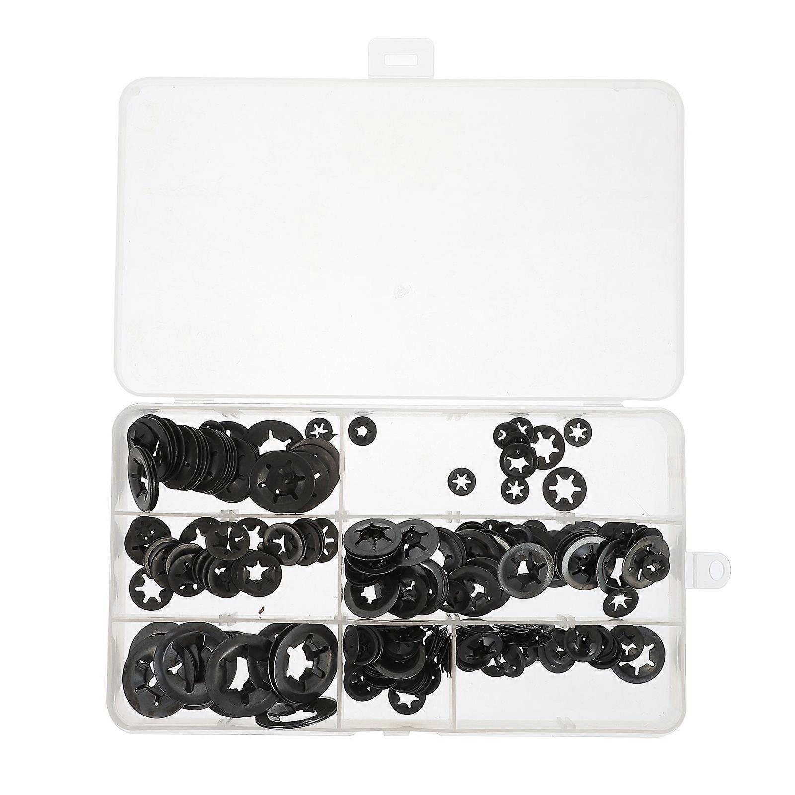 260 Pcs Starlock Washers Push On Washers Speeds Clips Fasteners Locking Washers