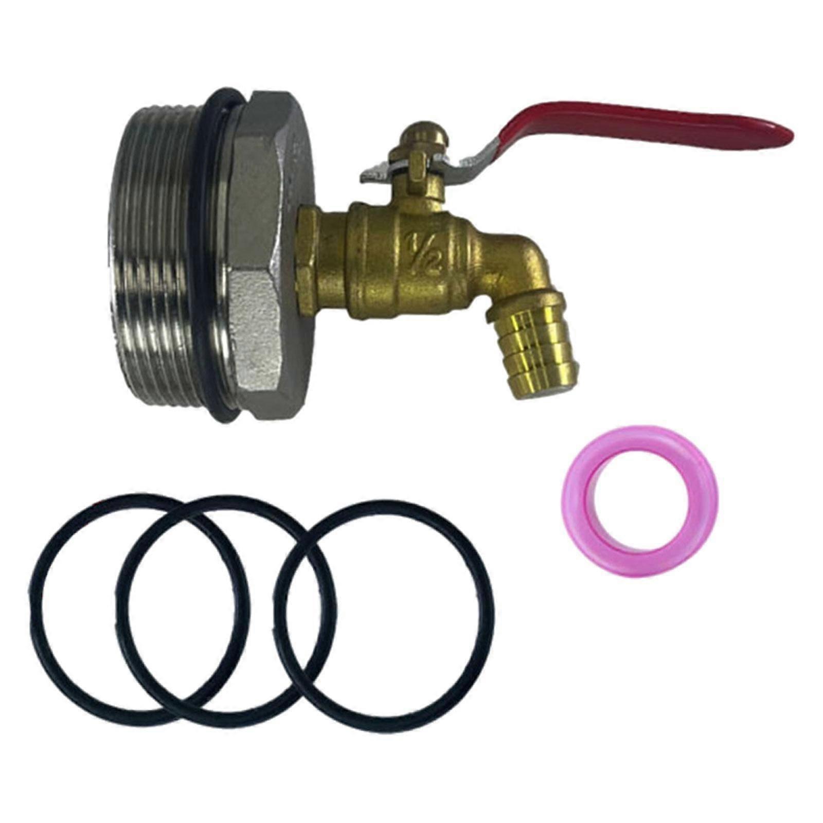 55 Gallon Drum Spigot Leakproof Fitting with Gaskets Replace Parts 2" Thread