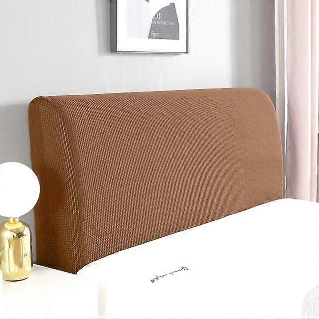 Solid Color Plush Thicken Elastic All -Inclusive Bed Head Cover Bed Head Back Protection Dust Cover Headboard Cover For Home