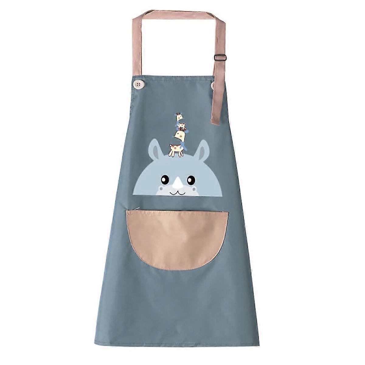 Waterproof Cooking Apron with Hand Wipe Pocket for Kitchen Use