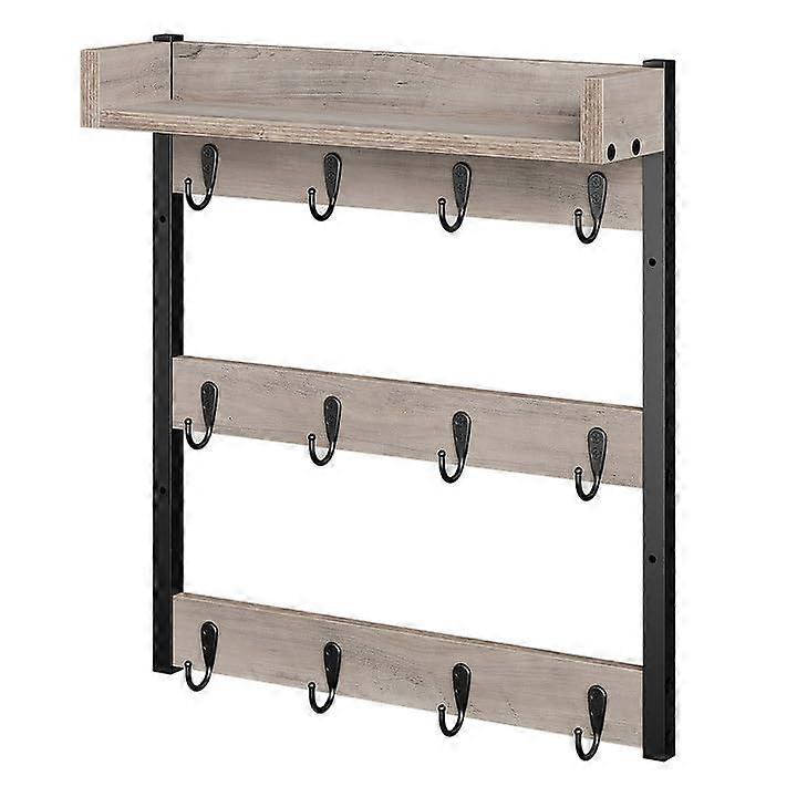 3 Tier Mug Rack for 12 Cups, Metal Coffee Mug Holder, Space-Saving Kitchen Organizer, Modern Design in Black