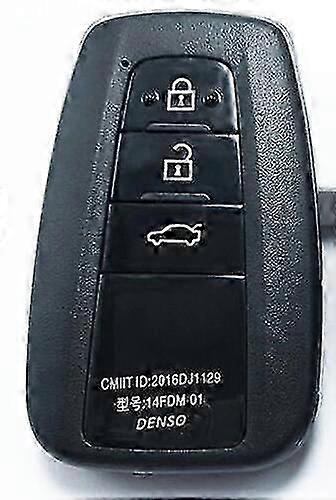 Replacement Smart Remote Key Shell Case For Toyota Camry Prado With Emergency Insert Key Blade (2018