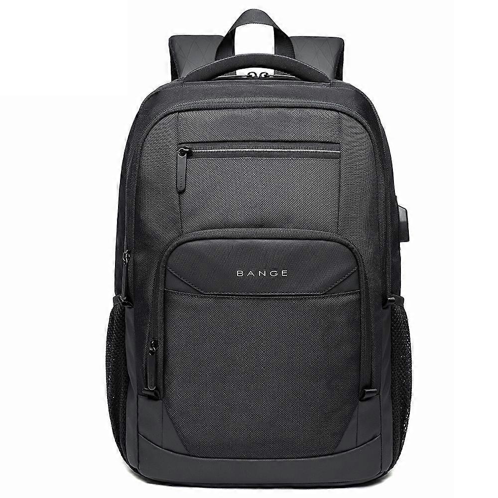 Bange BG-1922 Mochila impermeável de tecido Oxford masculino de 16 polegadas com porta USB