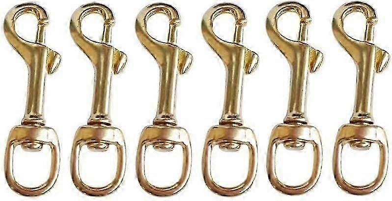 unique Solid Brass Single Ended Swivel Eye Bolt Snap Hook Spring Loaded Dog Clip Buckle