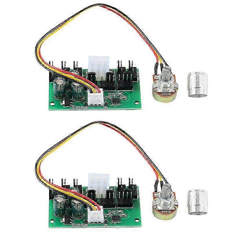 2Pcs Computer Case Miner Fan Speed Controller 8-Channel Fan Hub PWM High-Power Violent Fan Controll